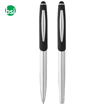 Geneva stylus ballpoint pen and rollerball pen set  - 106670 - Immagine 4