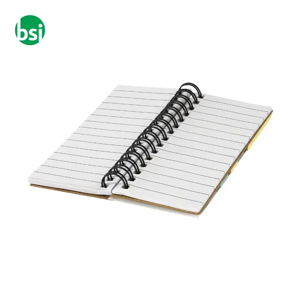 Spinner spiral notebook with coloured sticky notes  - 106736 -  8