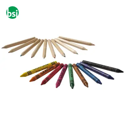 Lucky 19-piece coloured pencil and crayon set  - 106788 - Immagine 4