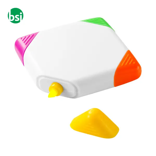 Trafalgar square-shaped 4-colour highlighter  - 106791 -  1