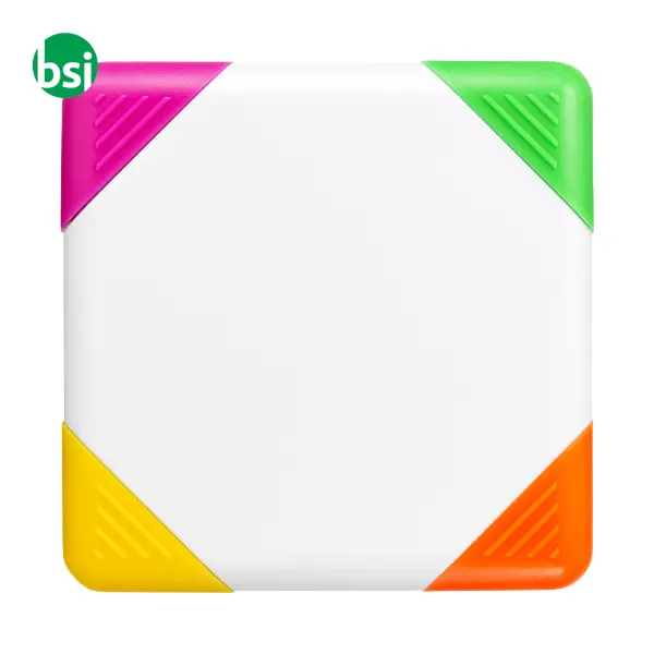 Trafalgar square-shaped 4-colour highlighter  - 106791 -  4