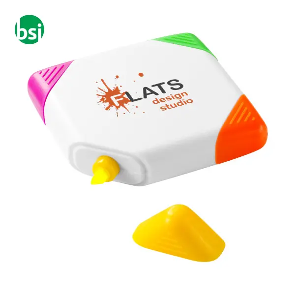 Trafalgar square-shaped 4-colour highlighter  - 106791 -  3