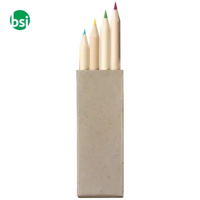 Tullik 4-piece coloured pencil set  - 107066 - Immagine 5