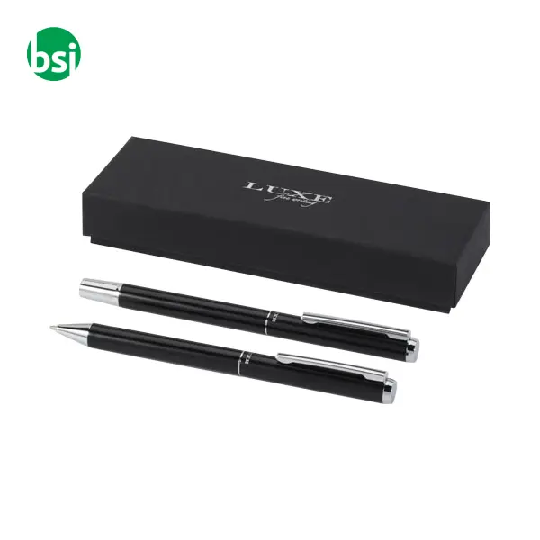 Lucetto ballpoint and rollerball pen gift set -  9