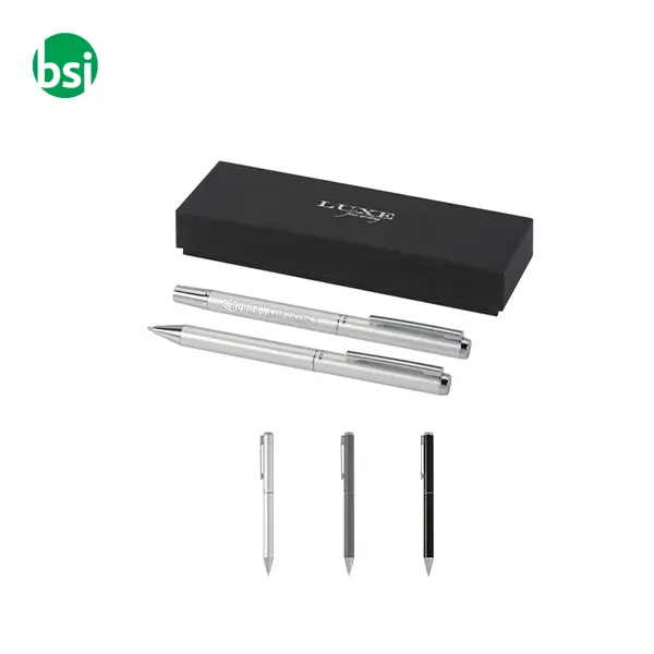 Lucetto ballpoint and rollerball pen gift set -  1