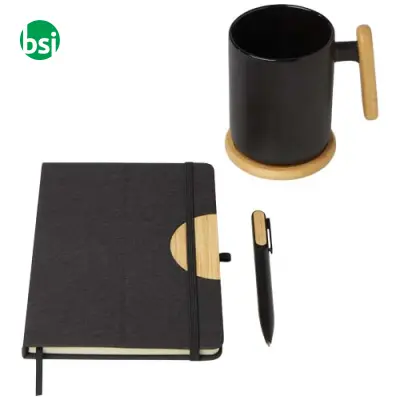 Laura A5 hard cover notebook and ballpoint pen gift set - Immagine 5