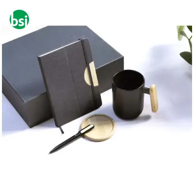 Laura A5 hard cover notebook and ballpoint pen gift set - Immagine 8