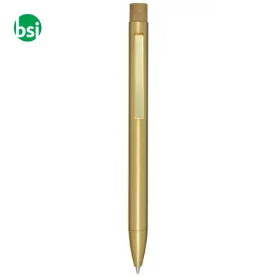 Beatriz recycled brass ballpoint pen black ink - Immagine 8