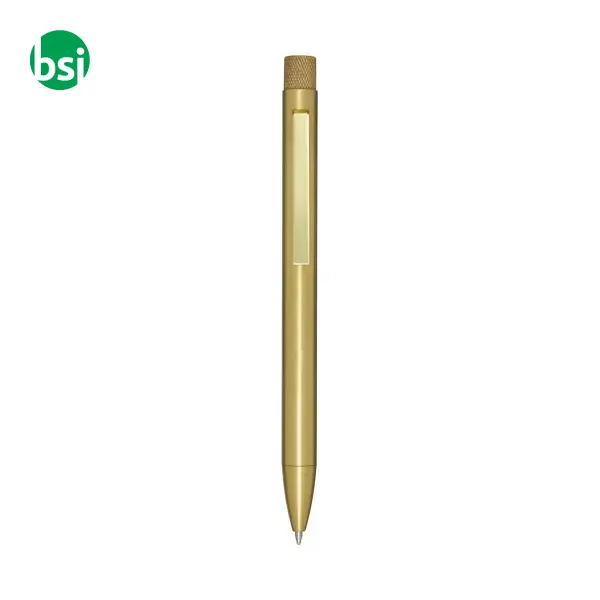 Beatriz recycled brass ballpoint pen black ink -  8