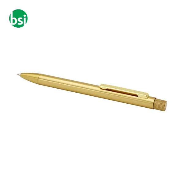Beatriz recycled brass ballpoint pen black ink -  6