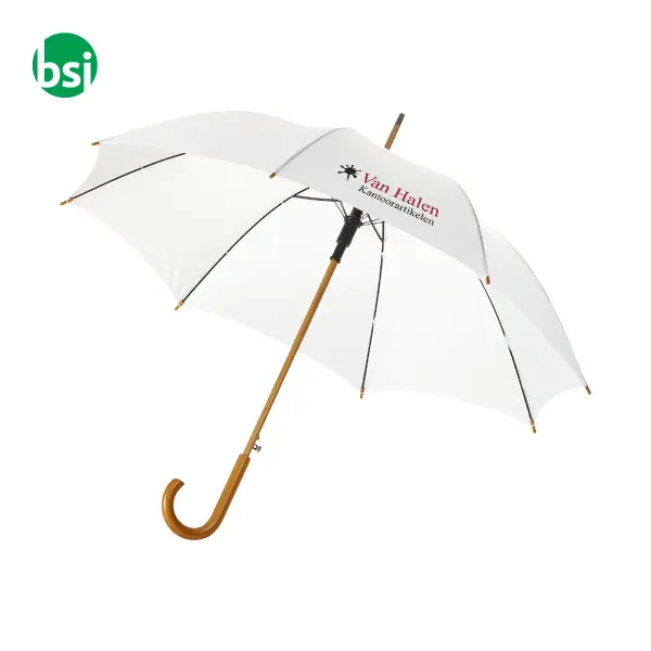 Kyle 23'' auto open umbrella wooden shaft and handle  - 109048 -  3