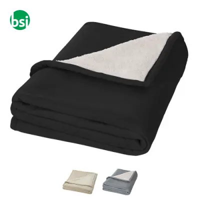 Springwood soft fleece and sherpa plaid blanket