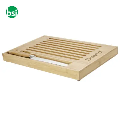 Pao bamboo cutting board with knife - Immagine 3