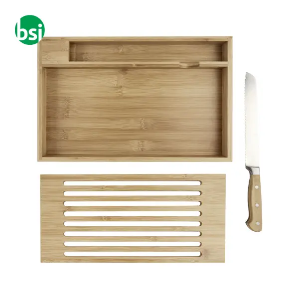 Pao bamboo cutting board with knife -  7