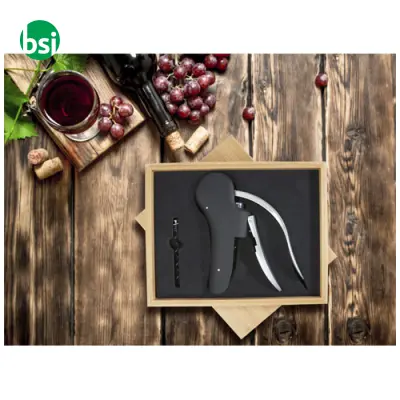 Nebby wine corkscrew Bamboo Stainless Steel ABS Plastic - Immagine 8