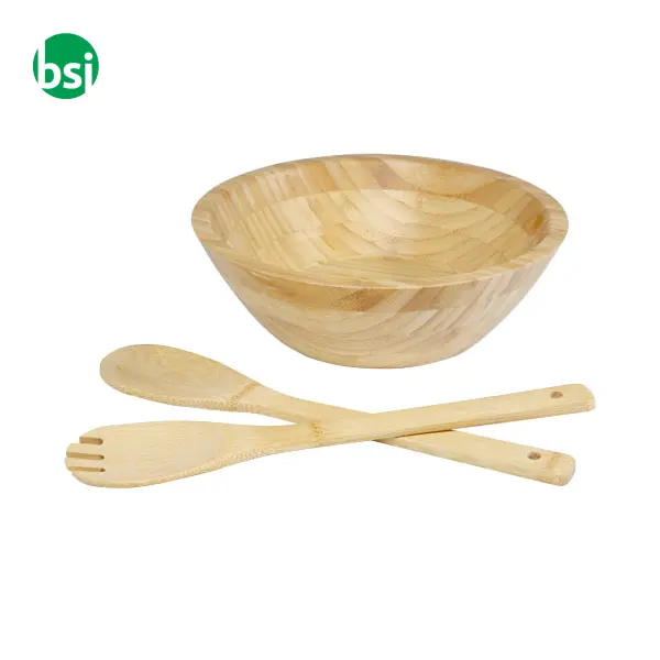 Argulls bamboo salad bowl and tools  - 113268 -  1