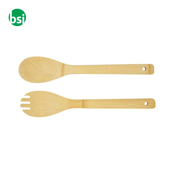 Argulls bamboo salad bowl and tools  - 113268 -  3