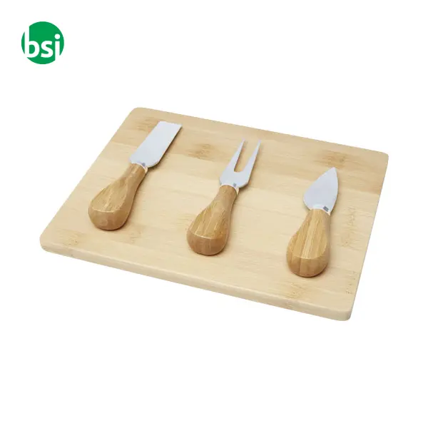 Ement bamboo cheese board and tools -  1