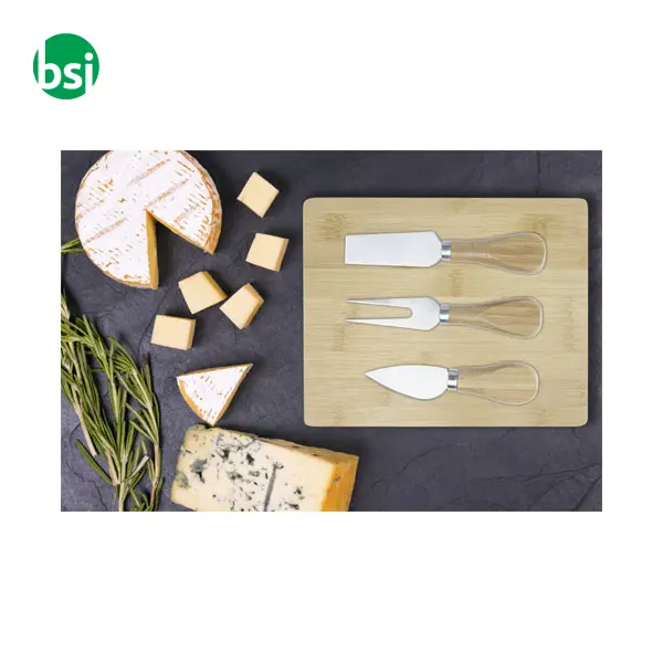 Ement bamboo cheese board and tools -  5
