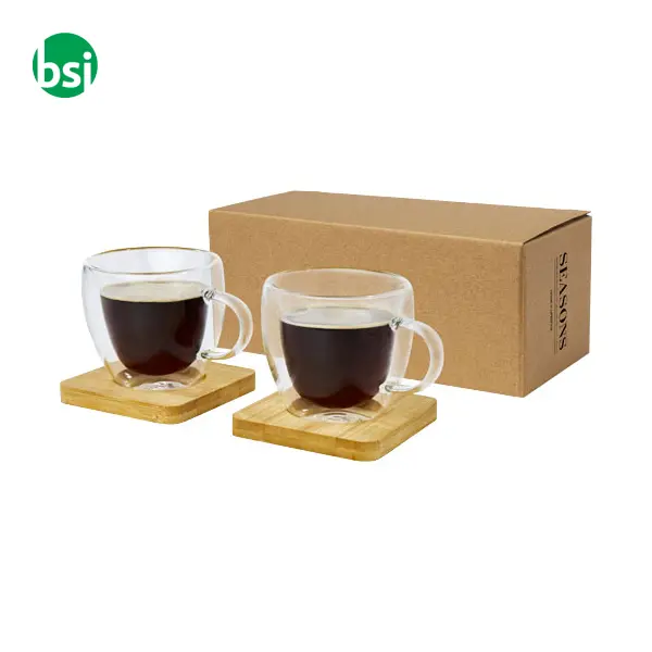 Manti 2-piece 100ml double-wall glass cup  - 113314 -  1