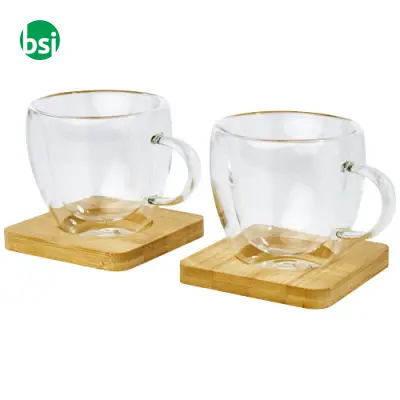 Manti 2-piece 100ml double-wall glass cup  - 113314 - Immagine 7