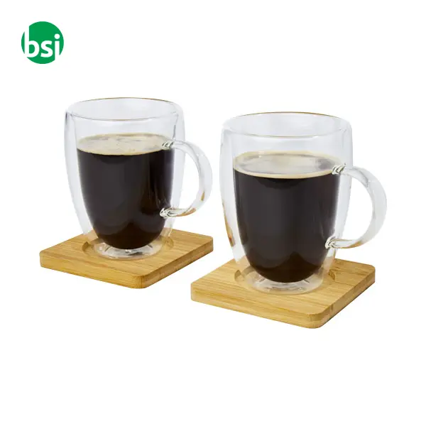 Manti 2-piece 350ml double-wall glass cup  - 113316 -  5