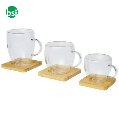 Manti 2-piece 350ml double-wall glass cup  - 113316 - Immagine 8