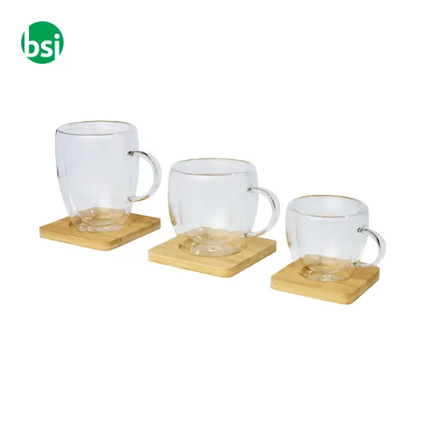 Manti 2-piece 350ml double-wall glass cup  - 113316 -  8