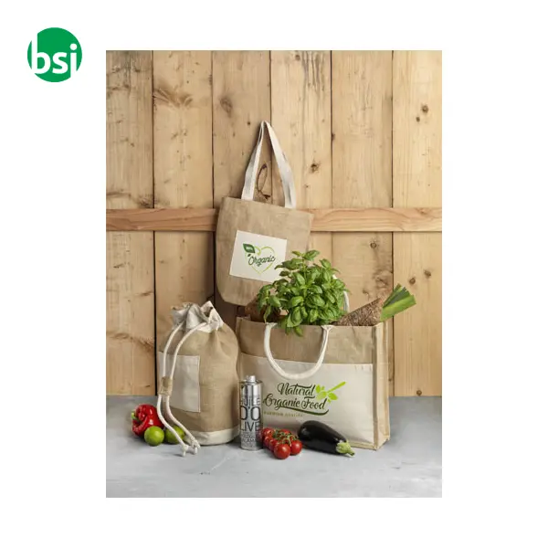 Mumbay cotton pocket jute tote bag 18L  - 119526 -  4
