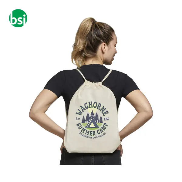 Oregon 100gr cotton drawstring backpack 5L  - 120113 -  6