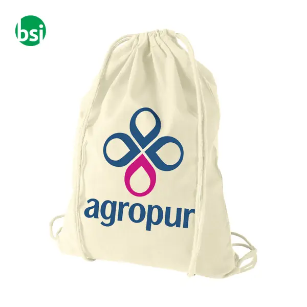 Oregon 100gr cotton drawstring backpack 5L  - 120113 -  2