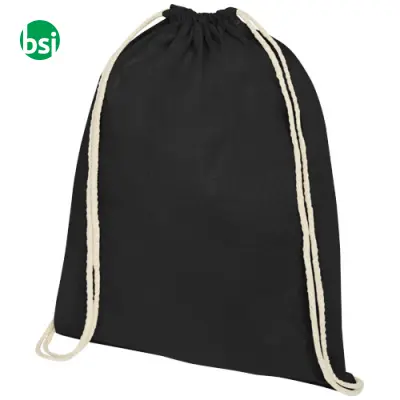 Oregon 100gr cotton drawstring backpack 5L  - 120113 - Immagine 9