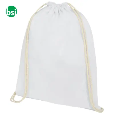 Oregon 100gr cotton drawstring backpack 5L  - 120113 - Immagine 10