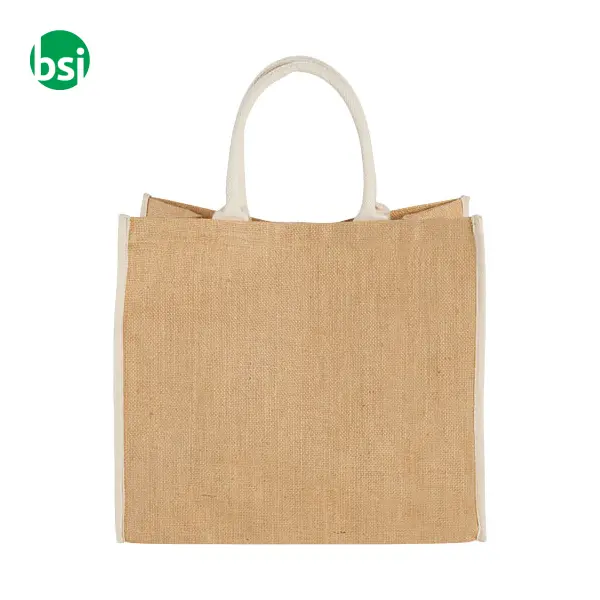Harry coloured edge jute tote bag 25L -  3