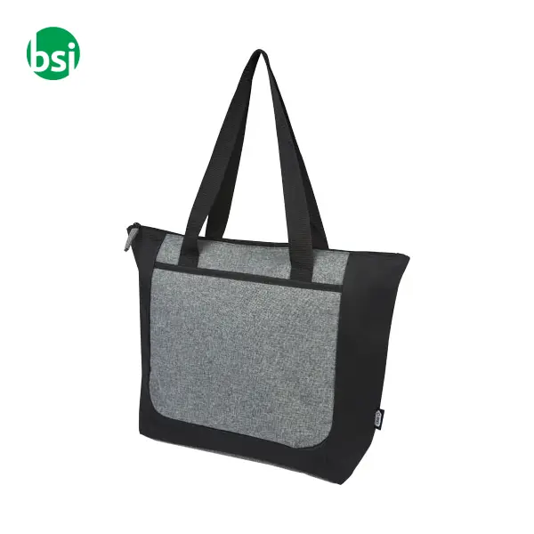 Reclaim GRS recycled two-tone zippered tote bag 15L  - 120657 -  1