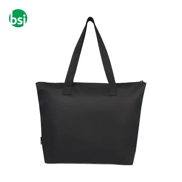Reclaim GRS recycled two-tone zippered tote bag 15L  - 120657 -  4