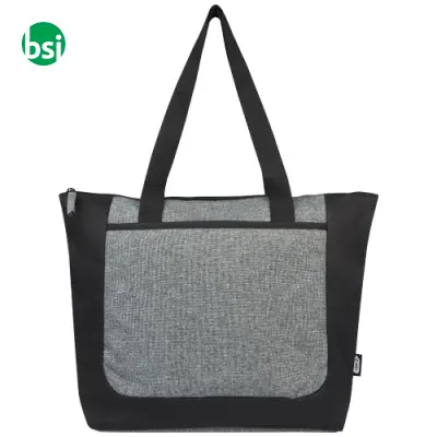Reclaim GRS recycled two-tone zippered tote bag 15L  - 120657 - Immagine 3