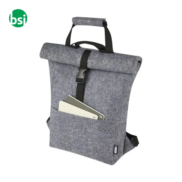 Felta GRS recycled felt roll-top bike bag 13L  - 120663 -  5