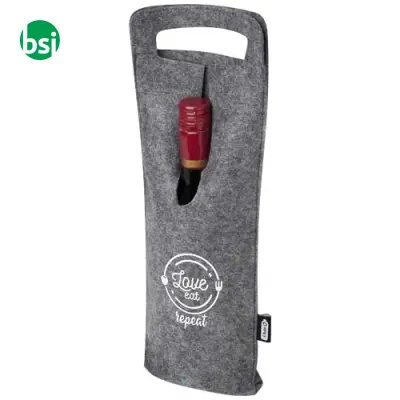 Felta 75 cl GRS recycled felt wine bag - Immagine 2
