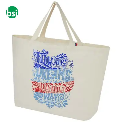 Cannes 200 g/m2 recycled shopper tote bag 10L - 120696 - Immagine 3