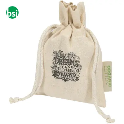Gift bag made from organic fabric 15x10cm Odisha - Immagine 2