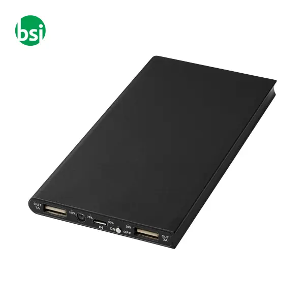 Plate 8000 mAh aluminium power bank -  9