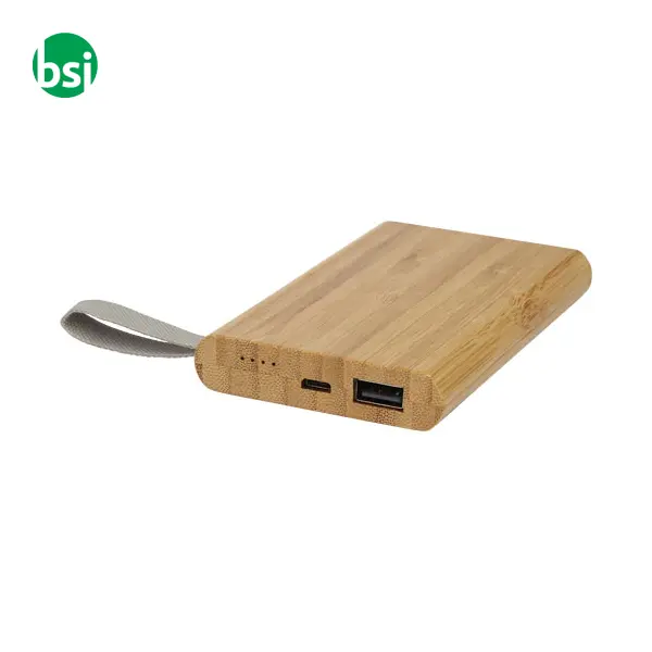 Tulda 5000 mAh bamboo power bank -  1