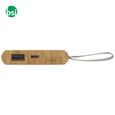Tulda 5000 mAh bamboo power bank - Immagine 9