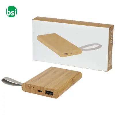 Tulda 5000 mAh bamboo power bank - Immagine 6