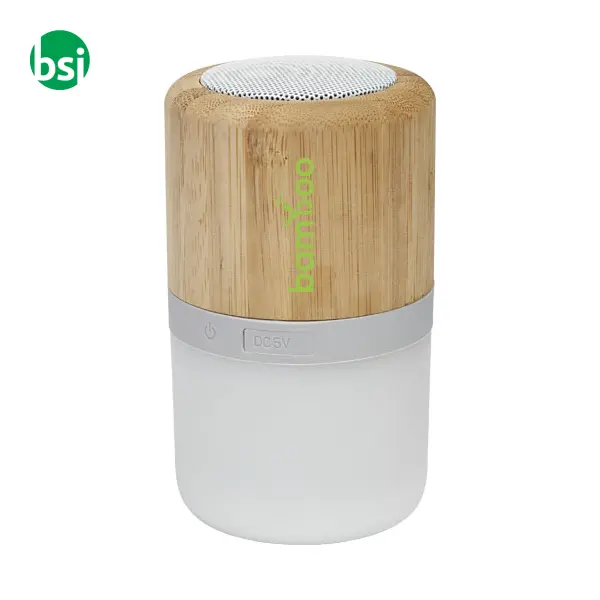 Aurea bamboo Bluetooth speaker with light  - 124151 -  2