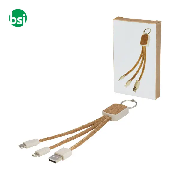 Bates wheat straw and cork 3-in-1 charging cable  - 124294 -  7