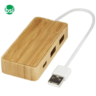 Tapas bamboo USB hub Bamboo - 124306