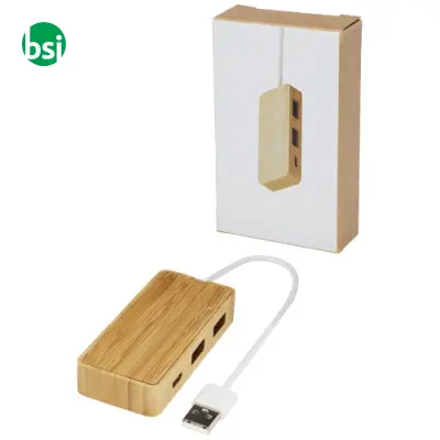 Tapas bamboo USB hub Bamboo - 124306 - Immagine 7