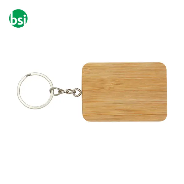 Reel 6-in-1 retractable bamboo key ring charging cable  - 124329 -  4